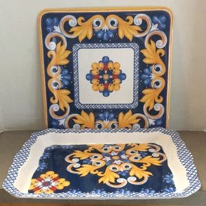 Cynthia Rowley Melamine Serving Dish and Platter